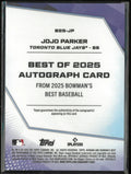 2025 Bowmans Best Baseball JoJo Parker Purple Auto Autograph /75