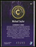 2025 Cardsmiths Currency Series 5 Michael Saylor /49 #47