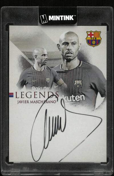 2025 Futera Autograph Javier Mascherano Barcelona Legends Auto /4