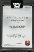 2025 Futera Autograph Javier Mascherano Barcelona Legends Auto /4