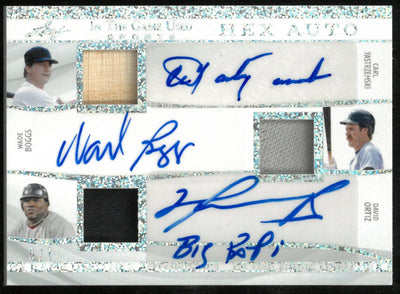 2025 Leaf In The Game Used Sports Hex Patch Auto Boggs Ortiz Martinez Damon /7