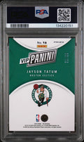2025 Panini Collectors Convention Vip Gold Jayson Tatum Red Sparkle PSA 10 /99
