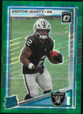 2025 Panini Donruss Football Ashton Jeanty Rated Rookie RC Green Refractor /25