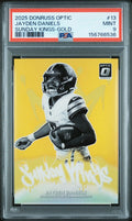 2025 Panini Donruss Optic Sunday Kings Gold Jayden Daniels 5/10 /10 PSA 9