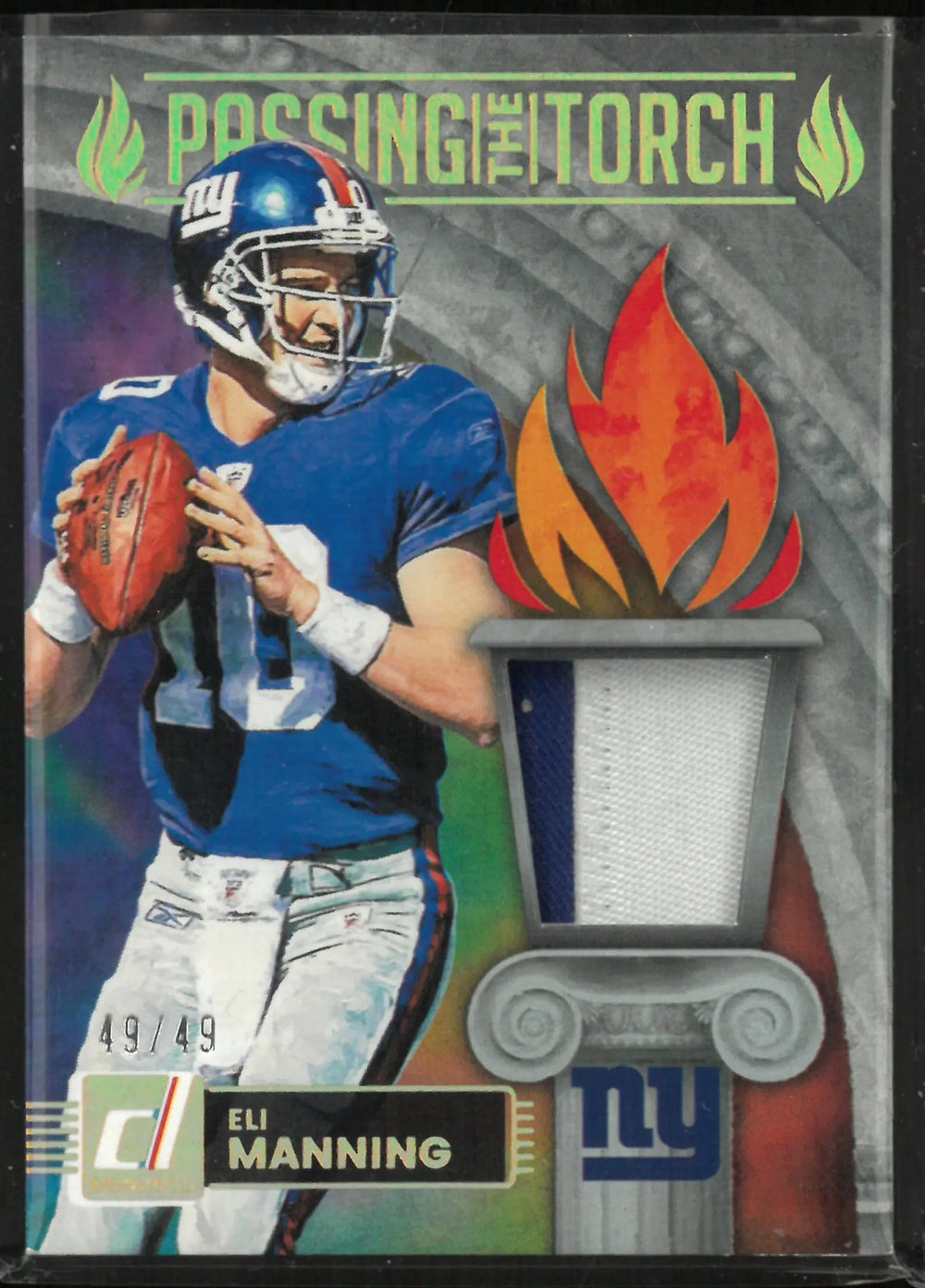 2025 Panini Donruss Passing The Torch Eli Manning Patch /49