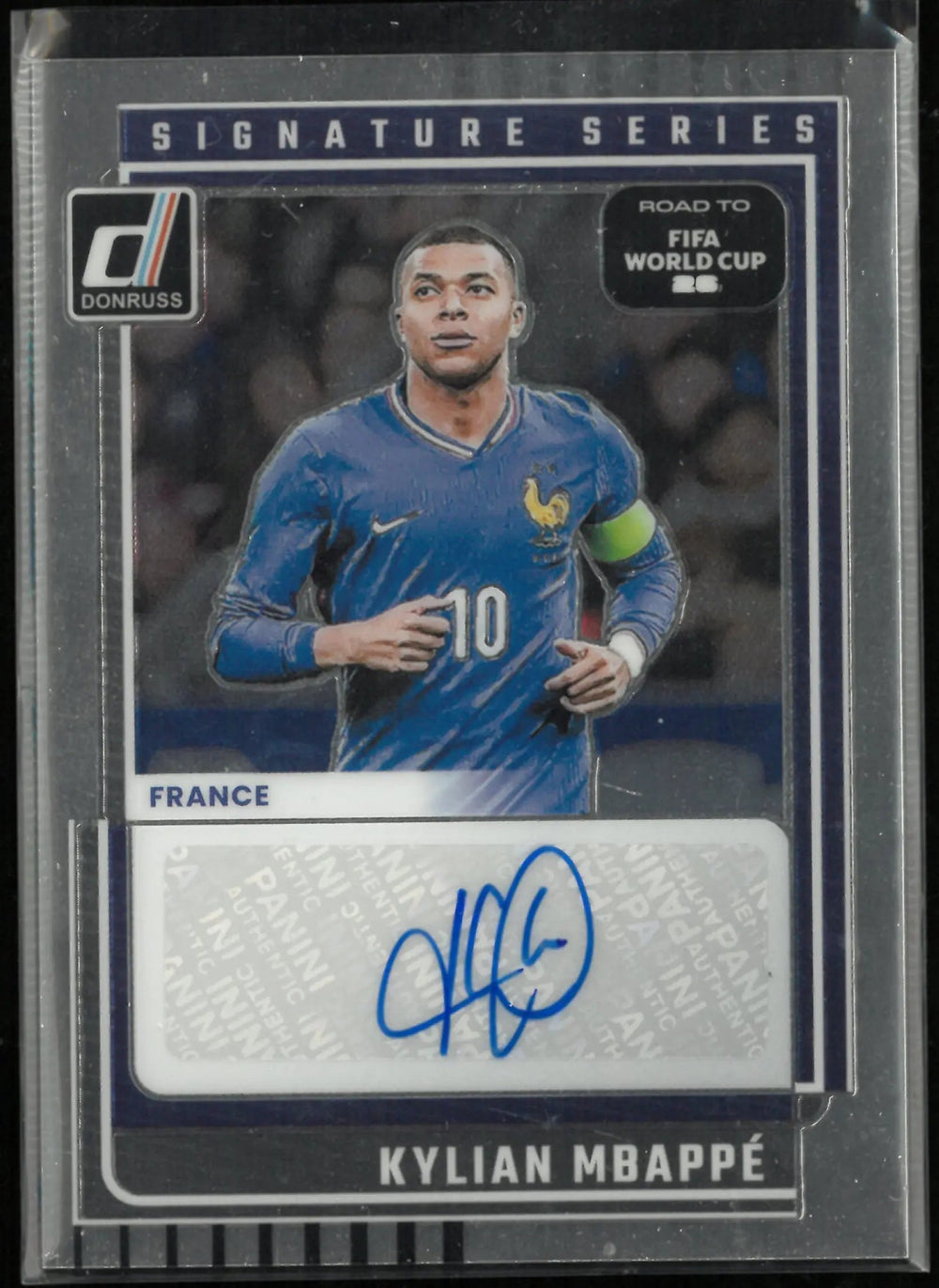 2025 Panini Donruss Road to FIFA World Cup Kylian Mbappe Autograph Auto