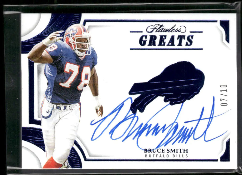 2025 Panini Flawless Football Flawless Greats Auto Bruce Smith /10