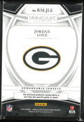 2025 Panini Immaculate Collection Remarkable Jerseys Jordan Love /10