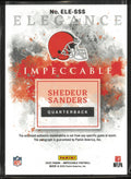 2025 Panini Impeccable Elegance Rookie Patch Autograph Shedeur Sanders Auto /25