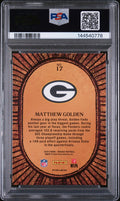 2025 Panini Mosaic Micro Mosaic Rookie Matthew Golden #17 PSA 10