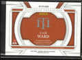 2025 Panini National Treasure Saturday Collegiate Cam Ward Dual Patch RC /25