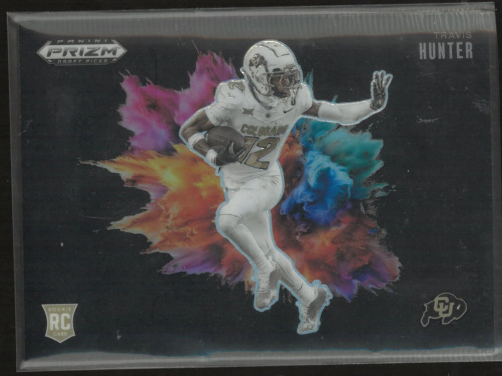 2025 Panini PRIZM Draft Picks Black Color Blast Travis Hunter Rookie RC