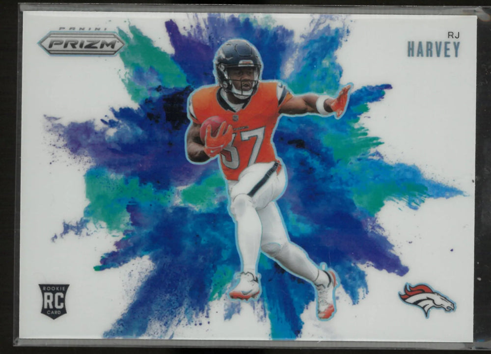 2025 Panini Prizm Color Blast Rookie RJ Harvey RC