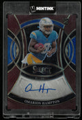 2025 Panini Select Rookie Signatures Omarion Hampton /75 Auto RC