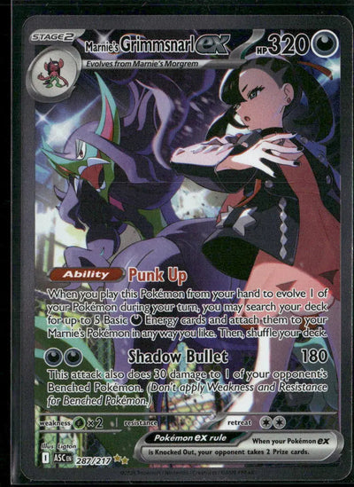 2026 Pokemon ASC Special Illustration Rare Marnie's Grimmsnarl ex 287/217