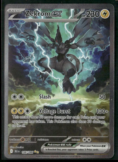 2025 Pokemon Black Bolt Special Illustration Rare Zekrom ex 166/086