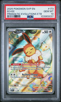 2025 Pokemon Black Star Promo Eevee Prismatic Evolutions ETB PSA 10 #173