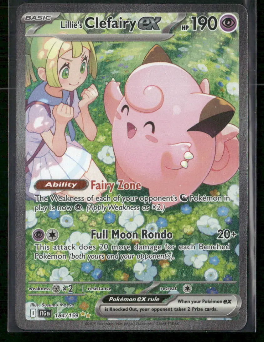 2025 Pokemon Journey Together Special Illustration Rare Lillie's Clefairy ex 184/159