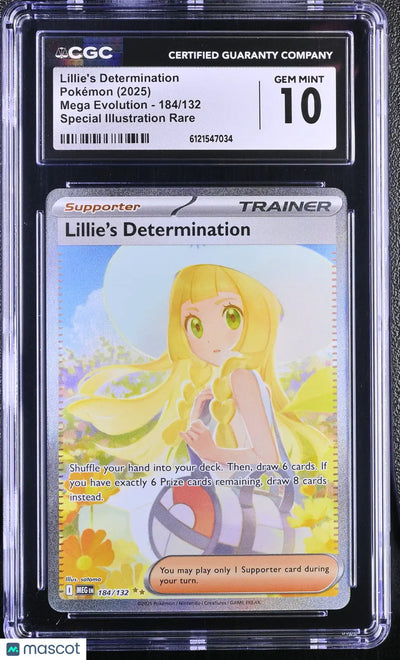 2025 Pokemon MEG Special Illustration Rare Lillie's Determination 184/132 CGC 10