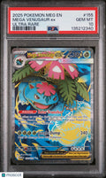 2025 Pokemon Meg EN-Mega Evolution Mega Venusaur EX Ultra Rare PSA 10 155/132