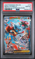 2025 Pokemon Mega Evolution Mega Lucario EX SIR PSA 10 179/132