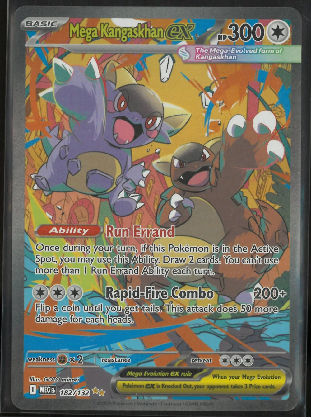 2025 Pokemon Mega Evolution Special Illustration Rare Mega Kangaskhan ex 182/132