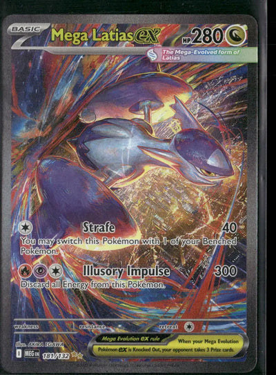2025 Pokemon Mega Evolution Special Illustration Rare Mega Latias ex 181/132