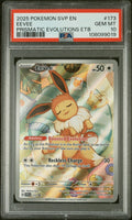 2025 Pokemon SVP EN-SV Black Star Promo Eevee Prismatic Evolution ETB PSA 10
