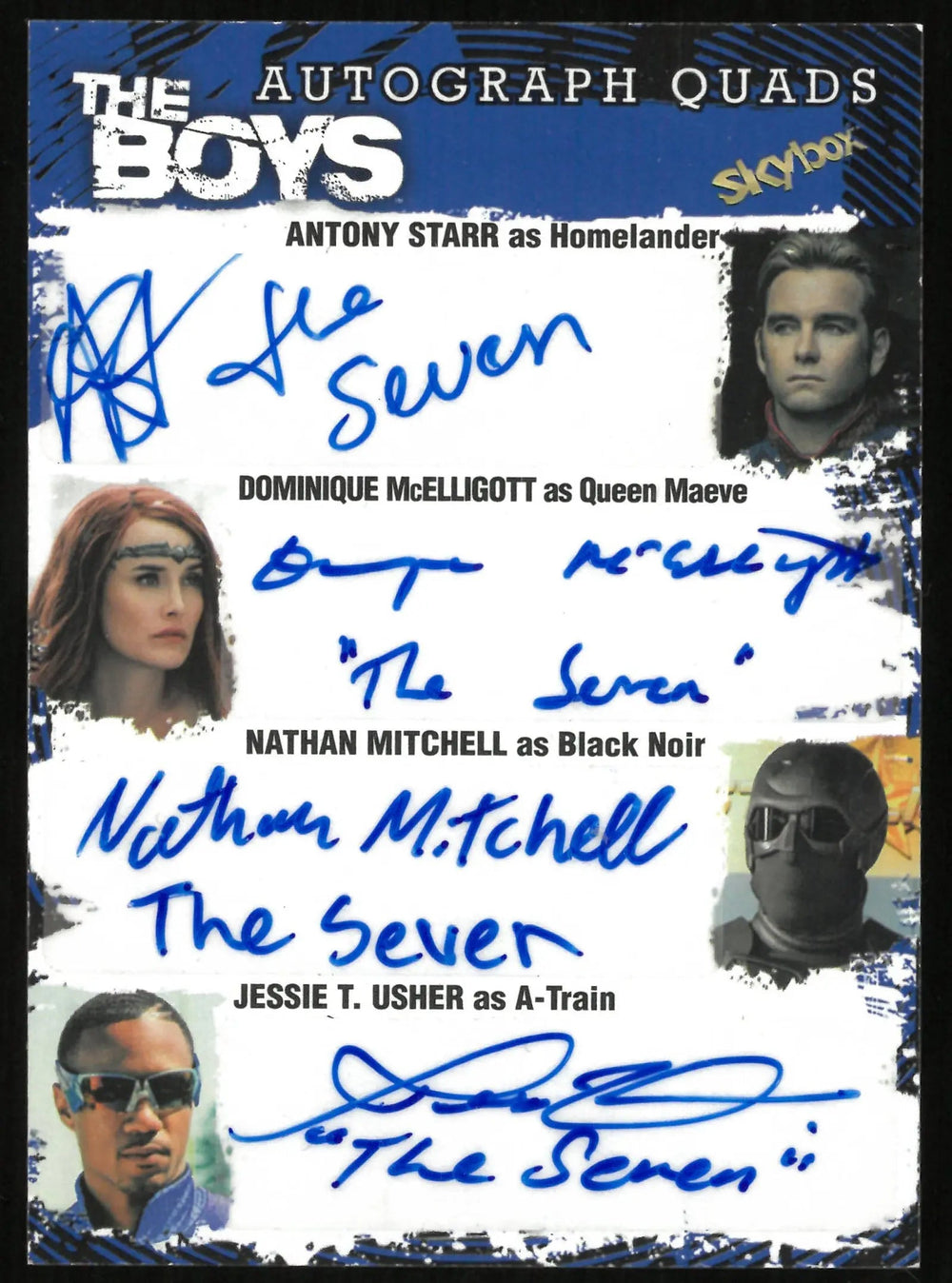 2025 Skybox The Boys: Season 1 2 Quad Auto Starr McElligott Mitchell Usher