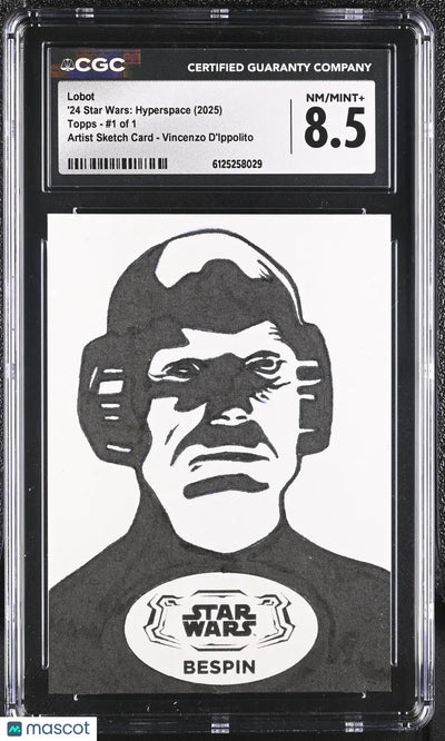 2025 Star Wars '24 : Hyperspace Lobot Art Card #1 of 1 CGC 8.5
