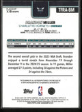 2025 Topps Autograph Brandon Miller Auto Red /5