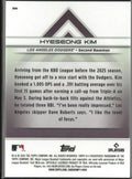 2025 Topps Baseball Transcendent Orange Rookie Hyeseong Kim /25