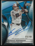 2025 Topps Chrome Black Autograph Gunnar Henderson Auto Blue /150