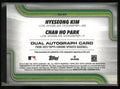 2025 Topps Chrome Dual Autograph Hyeseong Kim Chan Ho Park Auto /25