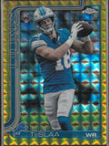 2025 Topps Chrome Football Gold Geometric Refractor Rookie Isaac Teslaa /50