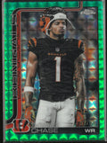 2025 Topps Chrome Football Green Geometric Refractor Ja'Marr Chase /99