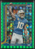 2025 Topps Chrome Justin Herbert Green X-Fractor /99 Jersey #