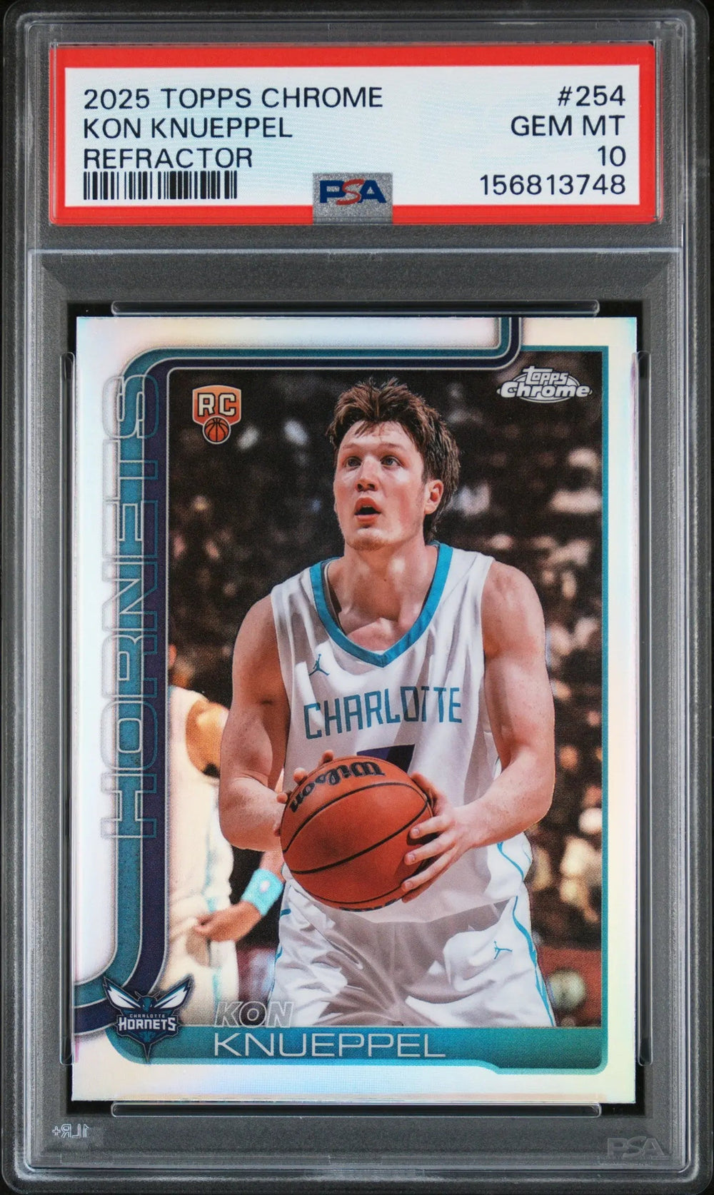 2025 Topps Chrome Kon Knueppel RC Rookie Refractor PSA 10