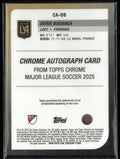 2025 Topps Chrome Major League Soccer Chrome Autograph Denis Bouanga Red /5