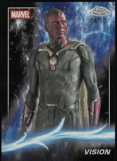2025 Topps Chrome Marvel Avengers Phase Two Vision /10