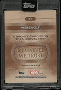2025 Topps Chrome Marvel Mint Gold Red Refractor Werewolf /5