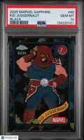 2025 Topps Chrome Marvel Sapphire Edition Kid Juggernaut #60 PSA 10