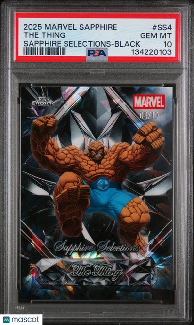 2025 Topps Chrome Marvel Sapphire Edition Sapphire Selections The Thing PSA 10