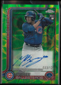 2025 Topps Chrome RC Auto Moises Ballesteros Green Yellow Lava Lamp /125