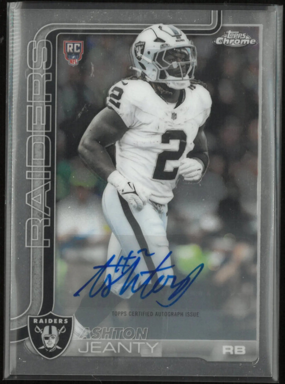 2025 Topps Chrome Rookie Autograph Ashton Jeanty Auto RC