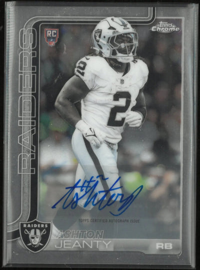2025 Topps Chrome Rookie Autograph Ashton Jeanty Auto RC