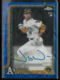2025 Topps Chrome Rookie Autograph Jacob Wilson Auto Blue Raywave /150 RC
