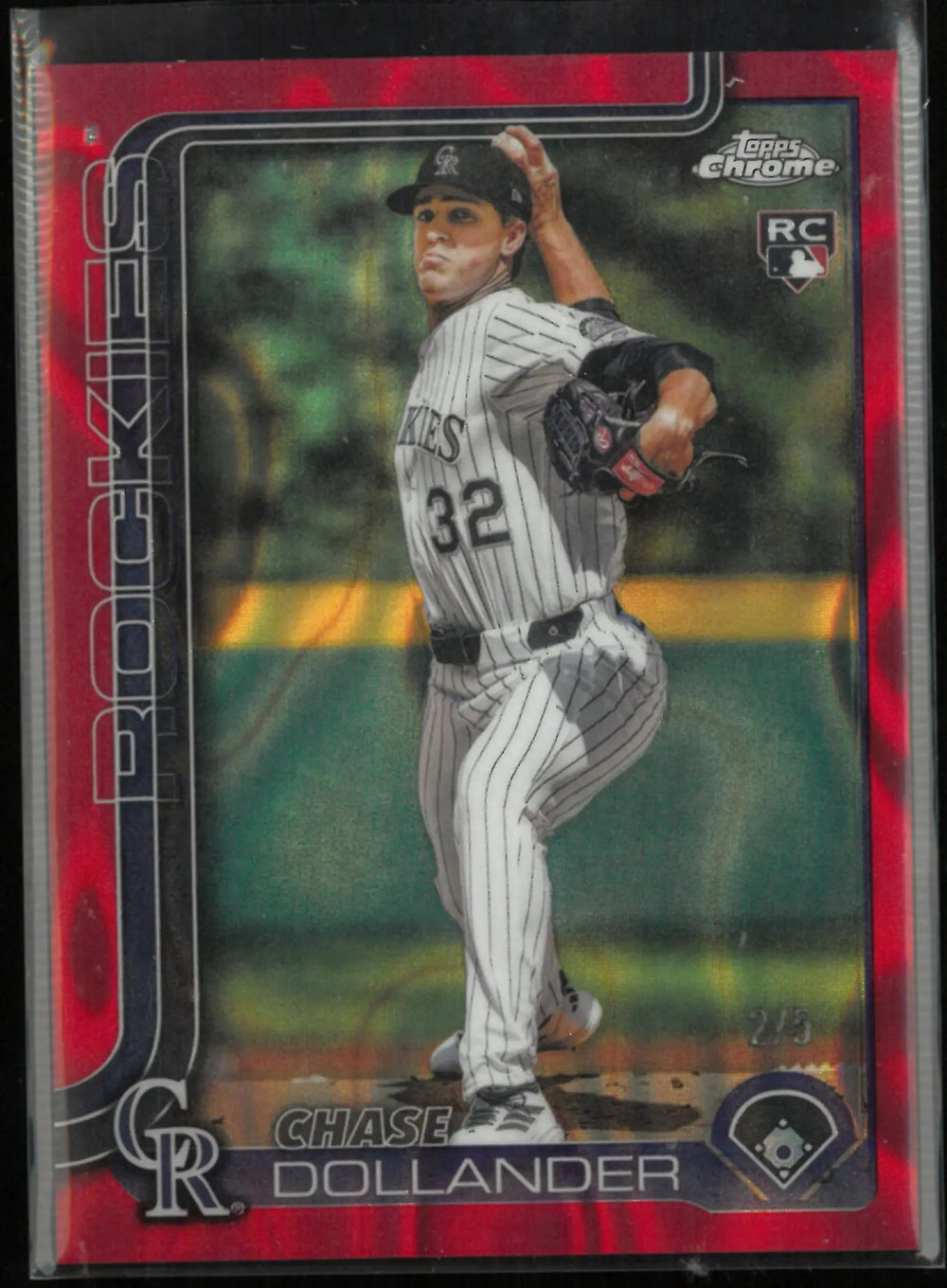 2025 Topps Chrome Rookie Chase Dollander Red Lava /5 RC