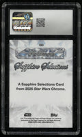 2025 Topps Chrome Star Wars Sapphire Selections Poe Dameron Orange /25 CGC 10