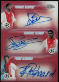 2025 Topps Chrome UEFA CL Red Triple Auto Kluivert Seedorf Rijkaard 5/5